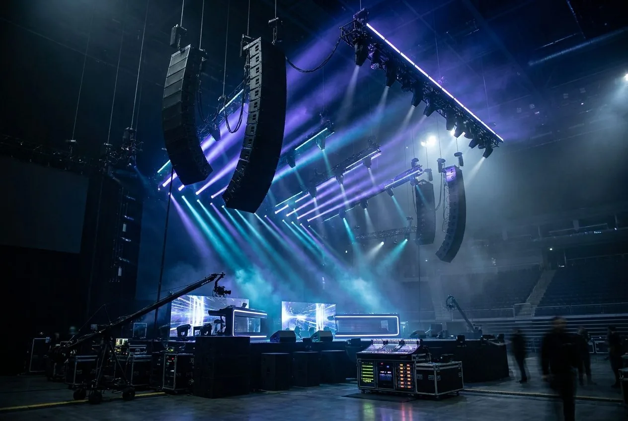 Professionelle Video-, Ton- und Bühnentechnik für Live-Events